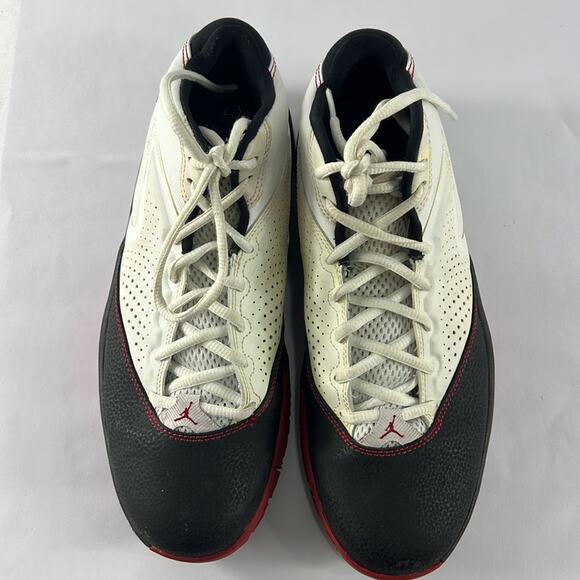 Vintage NIKE Men's Jordan Court Vision 99 White/Gym Red/Black Shoes size 8.5 - Picture 7 of 13